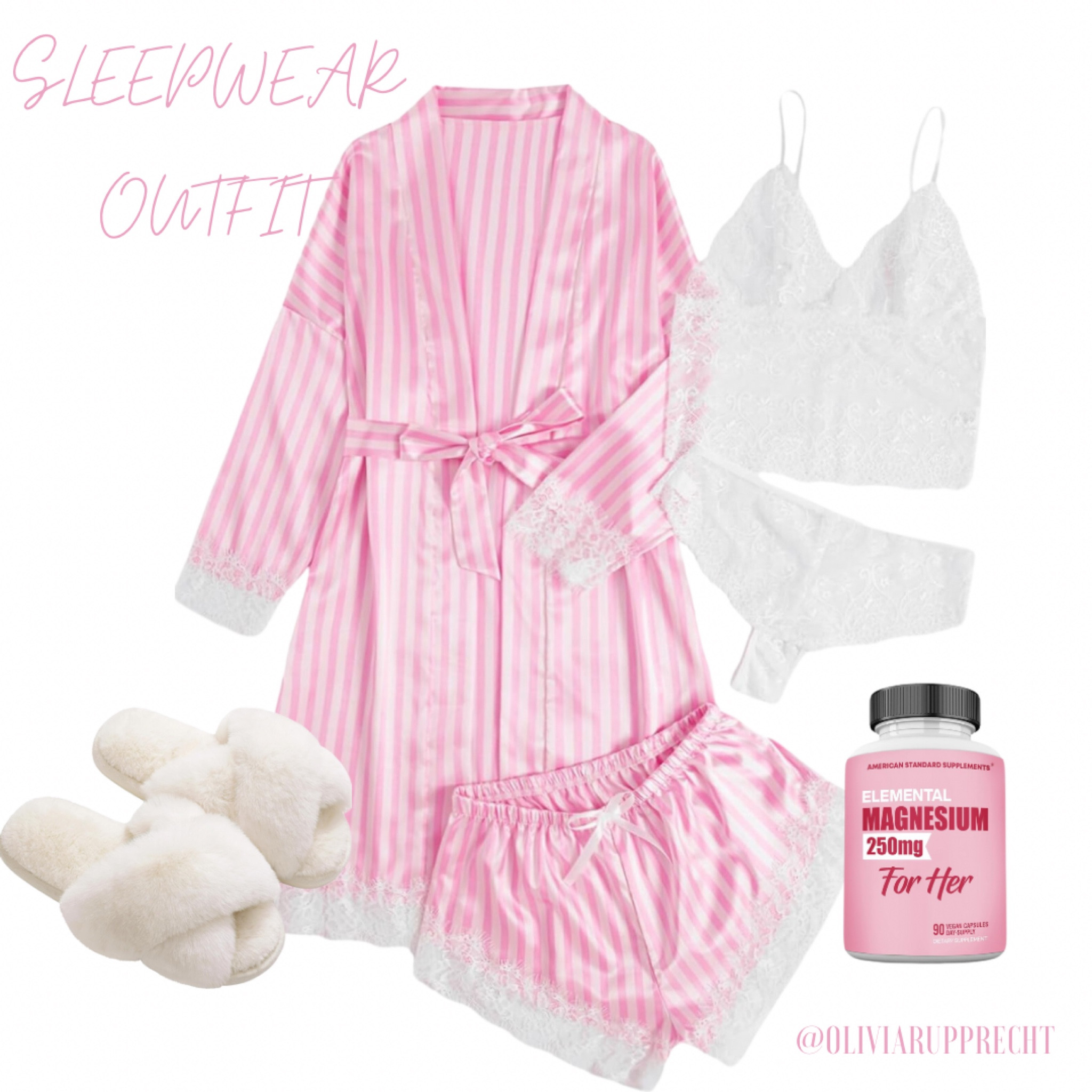 Sleepwear | night | slippers | pjs | pink | white | 

#LTKbeauty #LTKGiftGuide #LTKfindsunder100