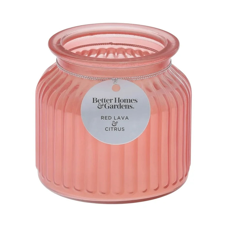 Better Homes & Gardens 16.5oz Red Lava Citrus Scented 2 Wick Pagoda Jar Candle | Walmart (US)
