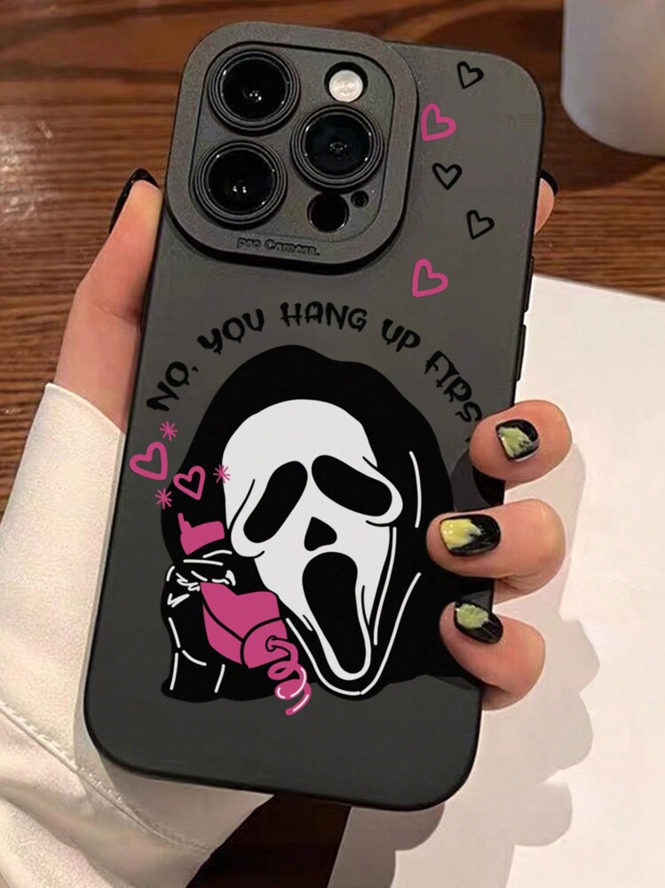 Horror Funny Ugly Black And White Eyeball Pattern With Do Not Touch Warnings Phone Case Compatibl... | SHEIN