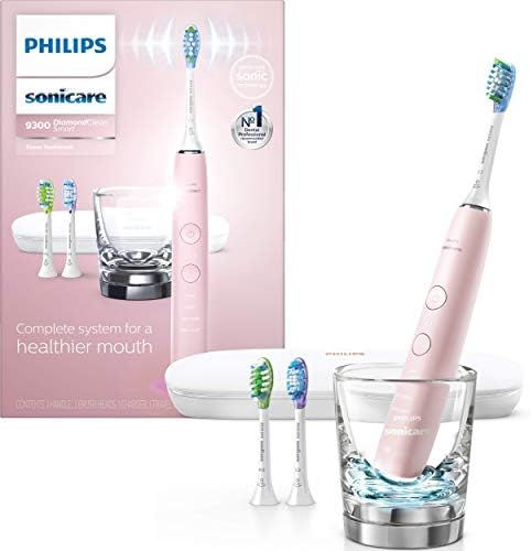 Philips Sonicare DiamondClean Smart 9300 Rechargeable Electric Power Toothbrush, Pink, HX9903/21 | Amazon (US)