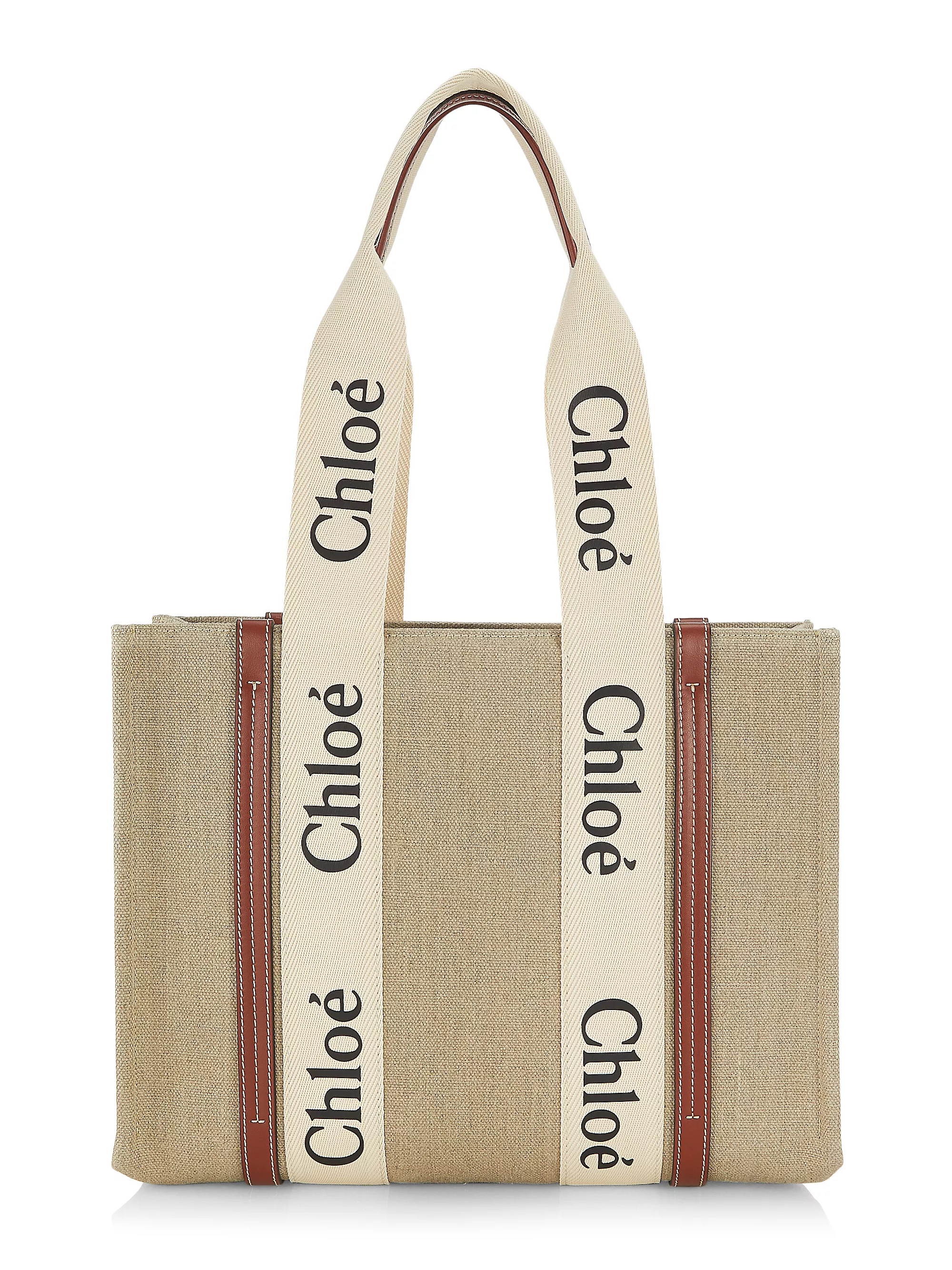 Chloé Woody Medium Logo Tote | Saks Fifth Avenue | Saks Fifth Avenue