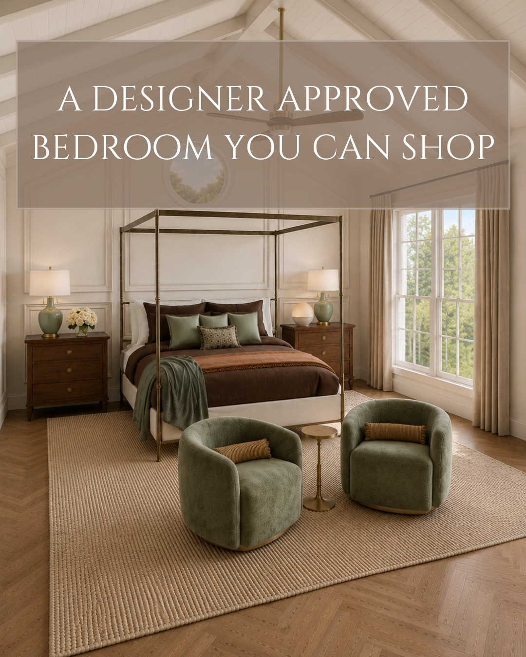A room like this doesn't happen by accident.

It's the layering of warm woods, soft sage tones, timeless patterns, natural textures, and pieces that complement each other instead of competing for attention.

The result? A space that feels calm, cohesive, and collected.

The best part? Every piece in this design is shoppable.

#LTKHome