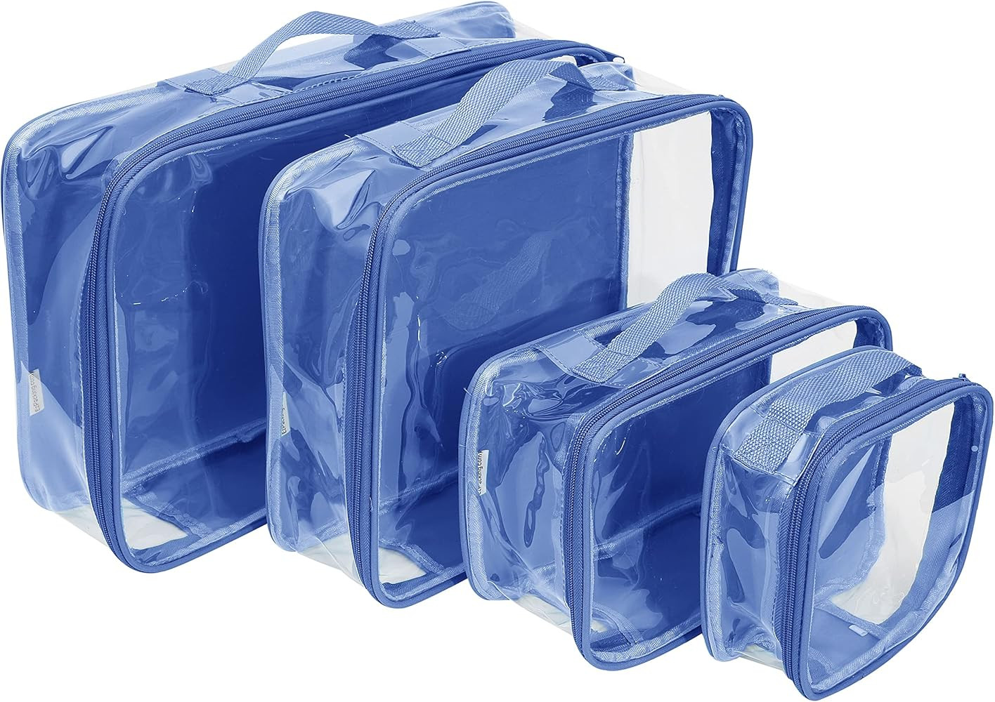 Clear Packing Cubes set of 4 / Packs 7-10 Days of Clothes/Premium PVC Plastic Storage Cube | Amazon (US)