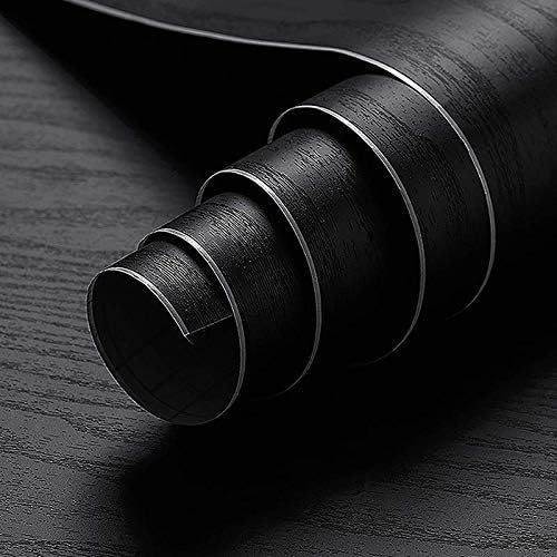 Oxdigi Black Wood Grain Contact Paper 24 x 196 inches Decorative for Shelf Liners Cabinets Shelve... | Amazon (US)