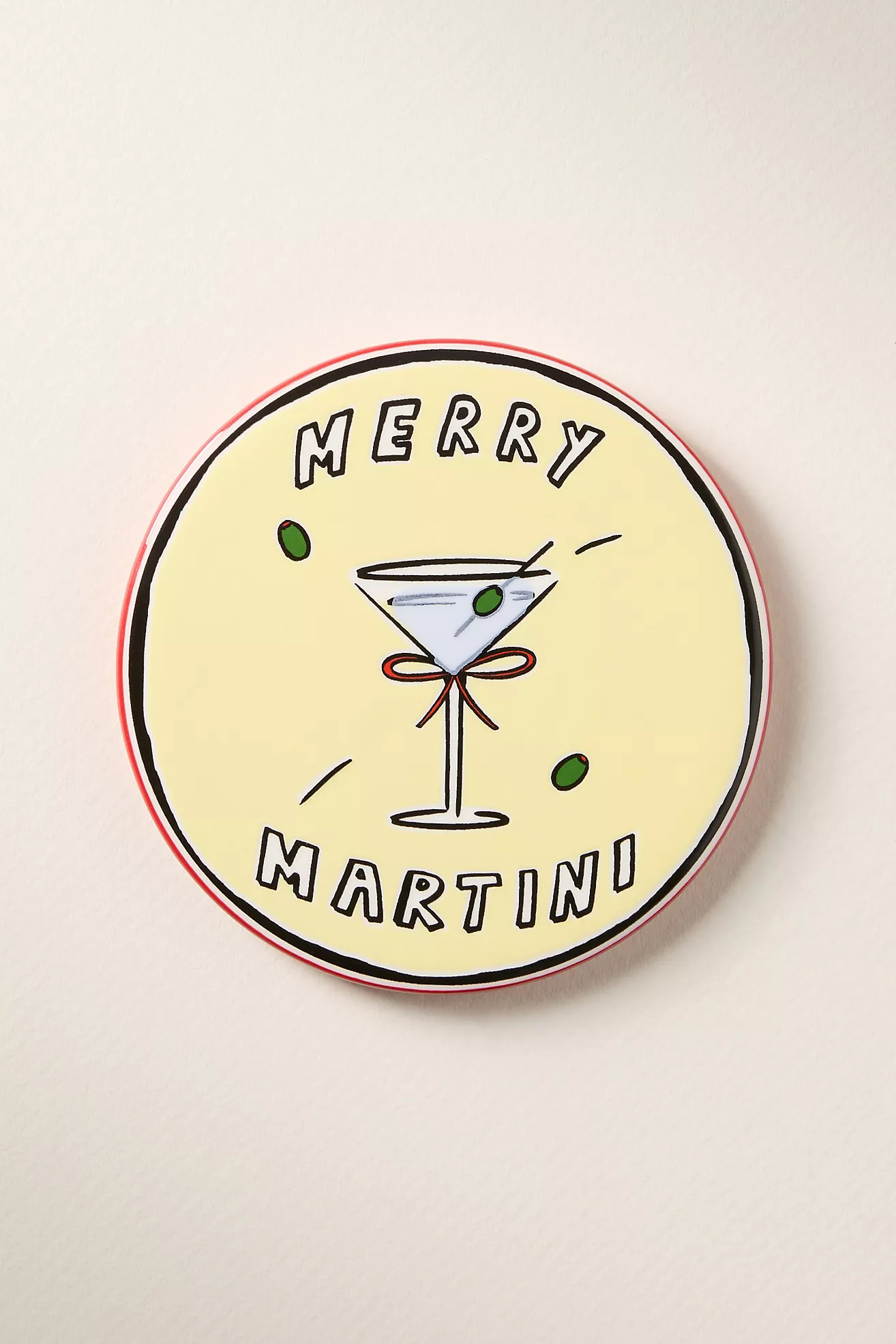 Nephthys Illustrated Elf Nog Coaster | Anthropologie (US)