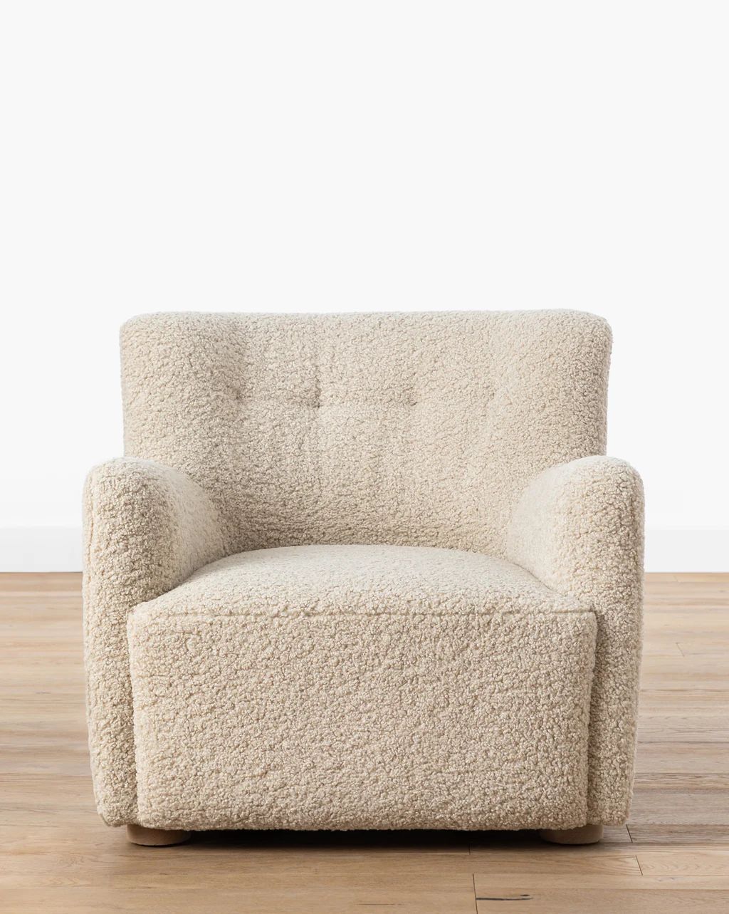 Magda Teddy Bear Boucle Lounge Chair | McGee & Co.