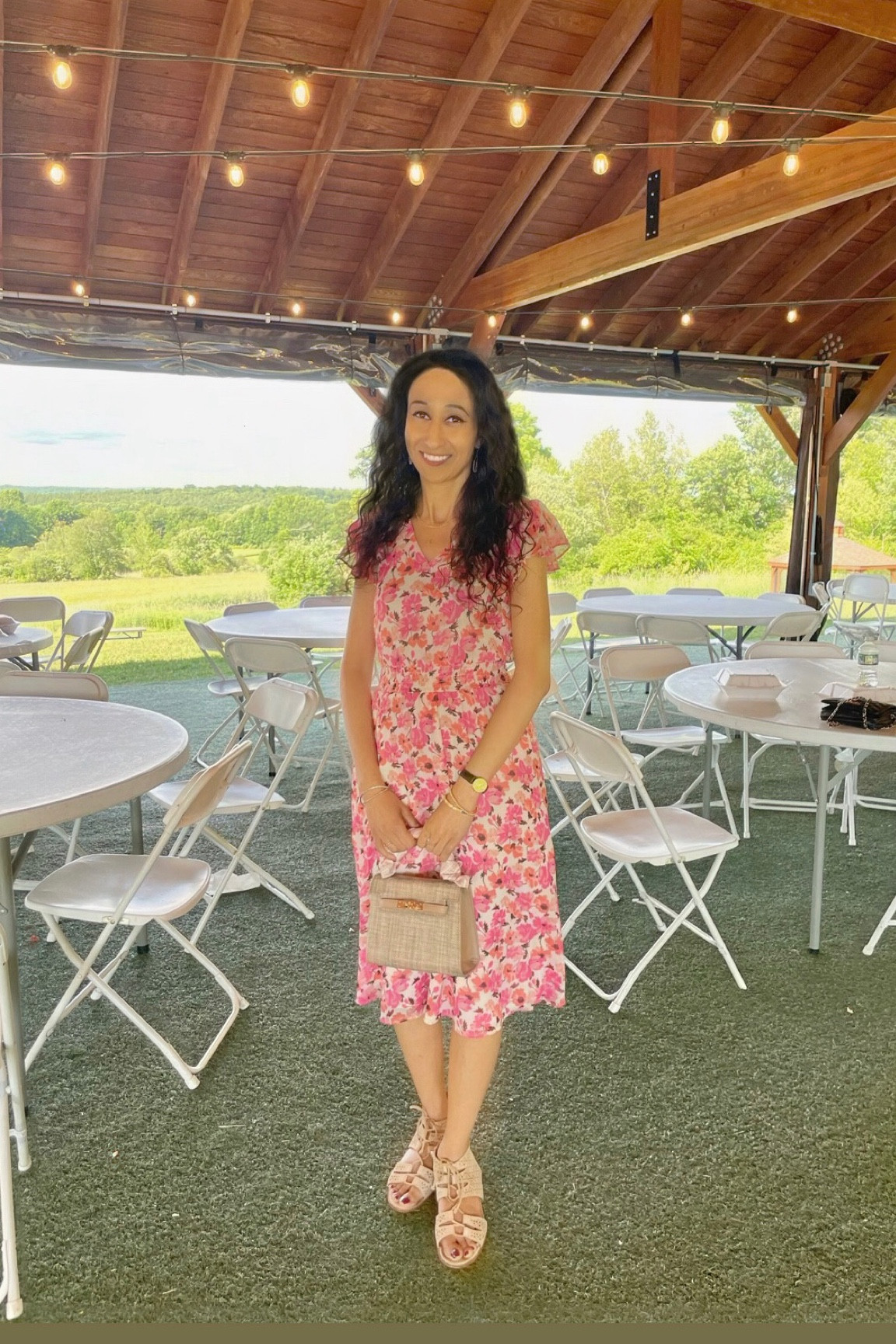If you like floral dresses, this fit and flare dress is perfect for wedding season, vacation season, parties and special occasions. It is mid length and hits right over the knees (I’m 5’5” for reference). 

#LTKSummerSales #LTKWedding #LTKSaleAlert