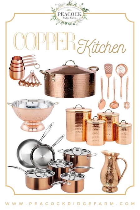 Bring a classic touch to your kitchen with beautiful copper kitchenware! From pots and pans to storage and bakeware, discover how you can create a delightful culinary experience that is both stylish and modern. Get inspiring tips here from Peacock Ridge Farm today!

#LTKGiftGuide #LTKhome #LTKHoliday