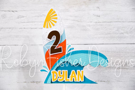 Surf Cake Topper Perfect for Your Beach Surf Pool or Summer | Etsy | Etsy (US)