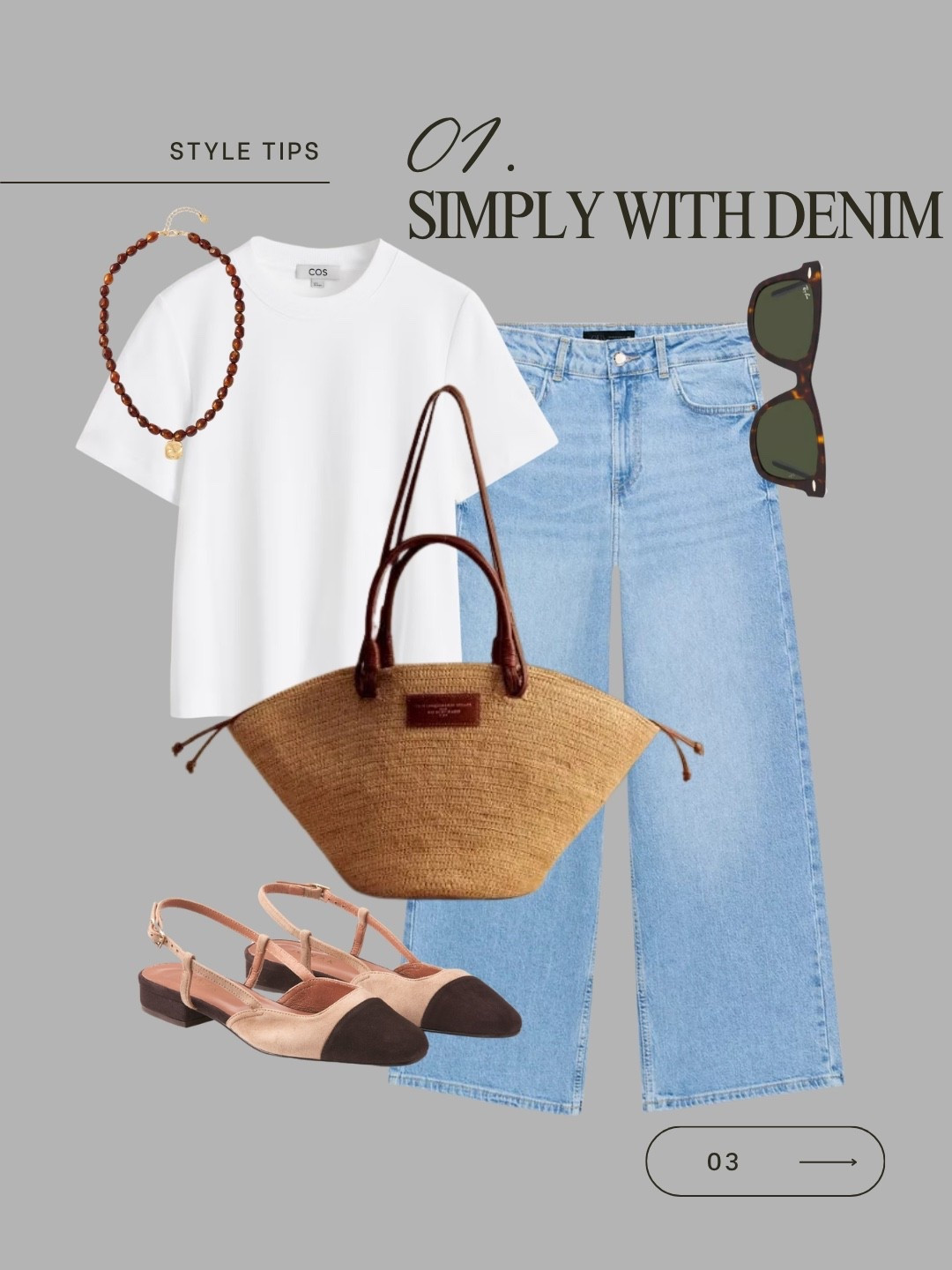 White t-shirt summer outfit ideas