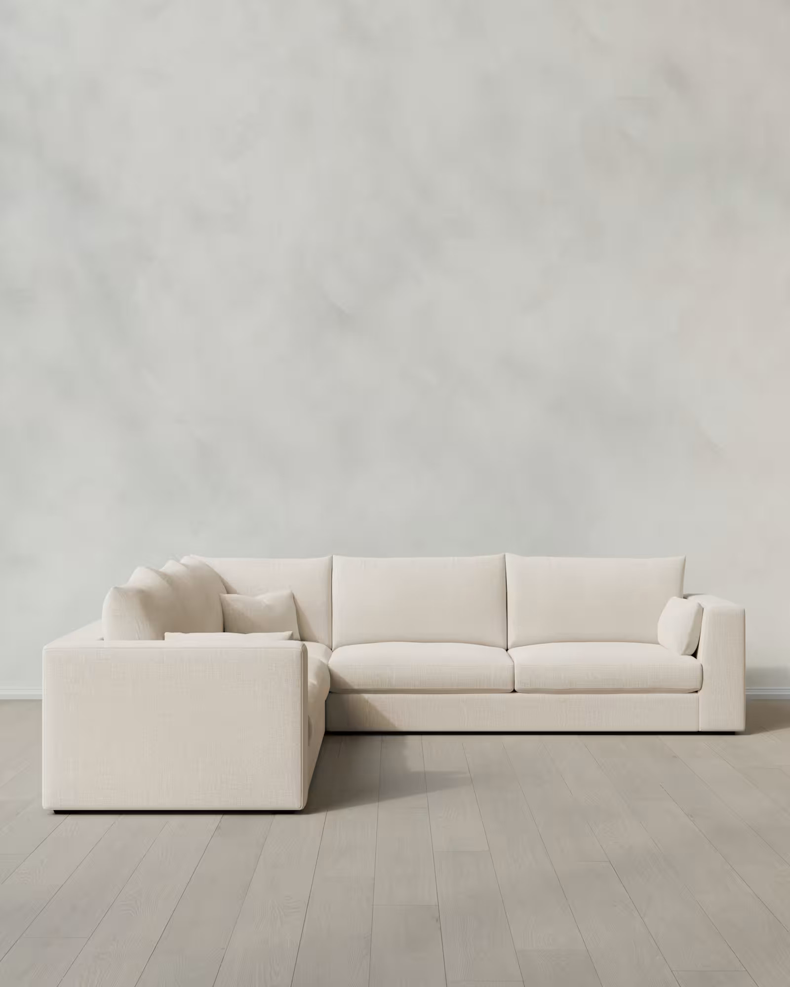 Oasis Performance Linen Blend L Sectional | Quince