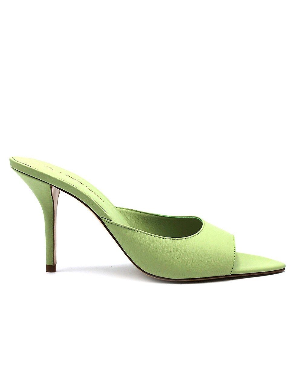 Women's Gia x Pernille Perni 04 Leather Point-Toe Sandals - Acid Green - Size 5.5 - Acid Green - Size 5.5 | Saks Fifth Avenue