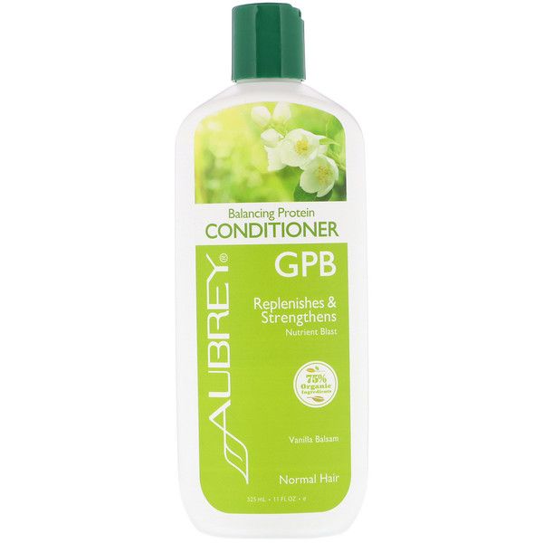 Aubrey Organics, GPB, Balancing Protein Conditioner, Normal Hair, Vanilla Balsam, 11 fl oz (325 m... | iHerb
