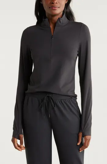 Zella Luxe Lite Half Zip Performance Top | Nordstrom | Nordstrom