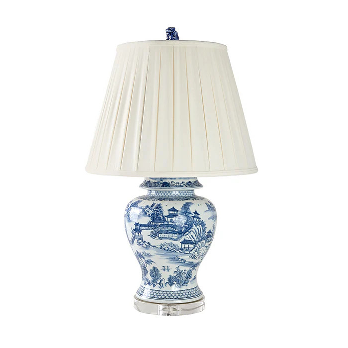 Tapered Chinoiserie Temple Jar Lamp | Caitlin Wilson Design