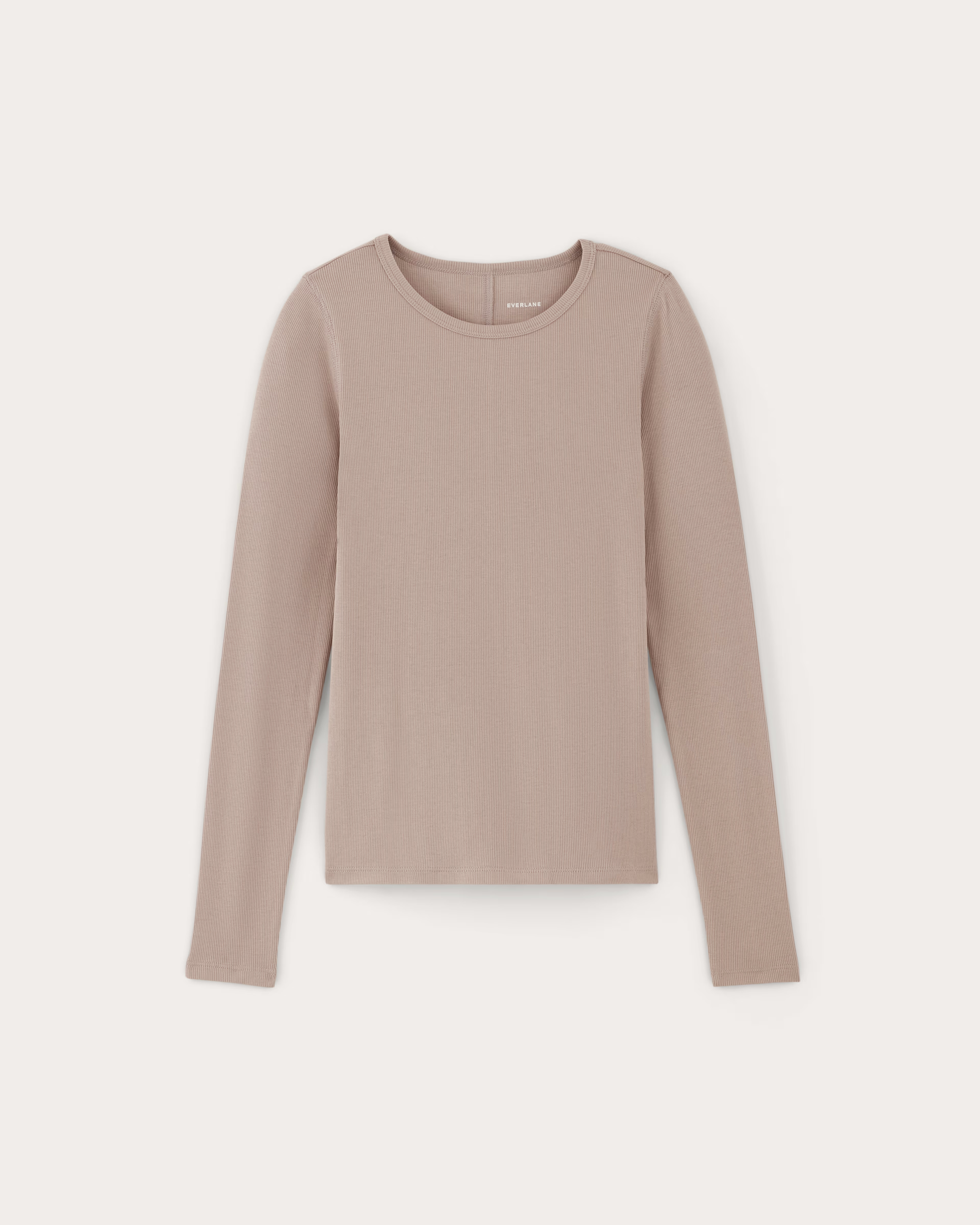 The Luxe Micro-Rib Long-Sleeve Crew | Everlane