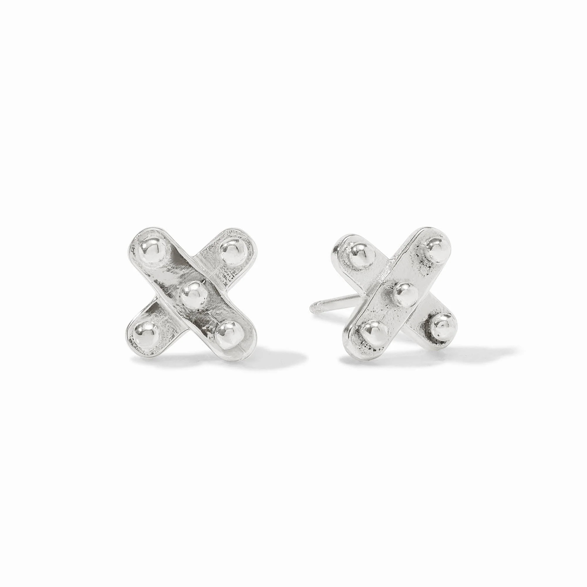 SoHo Demi X Silver Stud Earrings | Julie Vos | Julie Vos