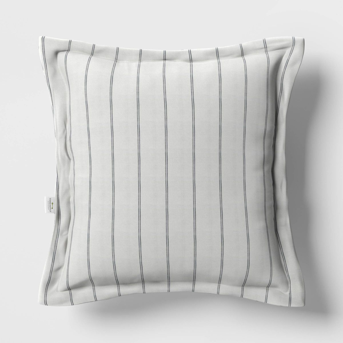 26"x25" Simple Stripe Outdoor Deep Seat Back Cushion Cream/Black - Threshold™ | Target
