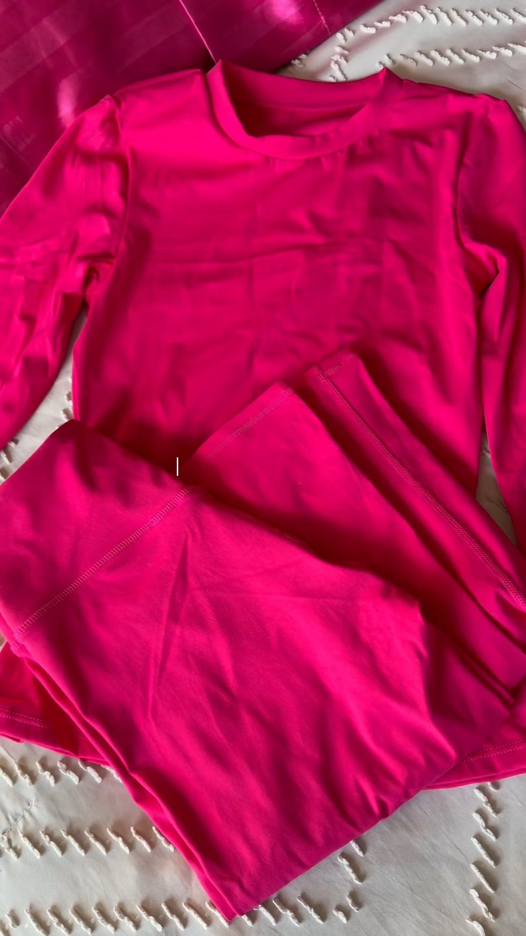 Pilates mode: ON 🩷♥️ The perfect OOTD for heart-day vibes! Tap to shop mini bag 🎀✨ my sets are from “TIKTOKSHOP”

Which color is your fave? 

#ltkootd #ltkvalentines #ltkactivewear

