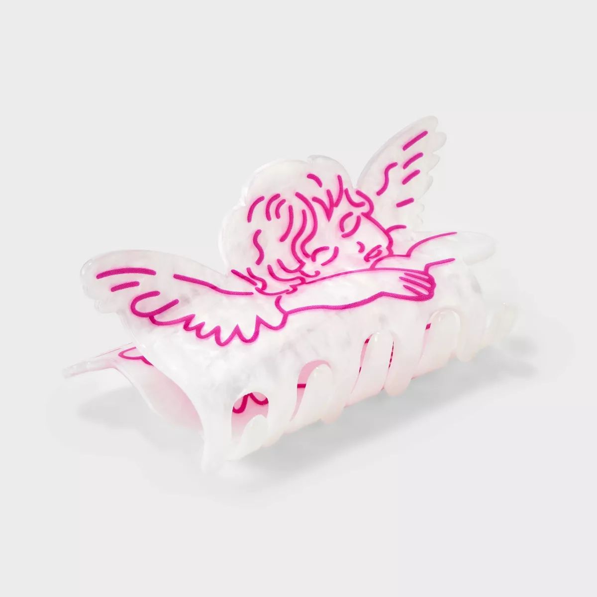 Angel Print Claw Hair Clip - Wild Fable™ White | Target