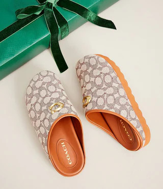 Hadley Signature Logo Print Jacquard Clogs | Dillard's