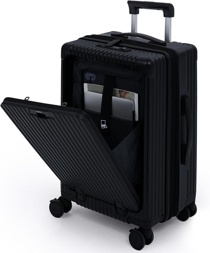 Nobl Travel Carry On Expandable Luggage, Noble Aluminum Frame PC Hard Shell Suitcase, 22.5”x14.... | Amazon (US)