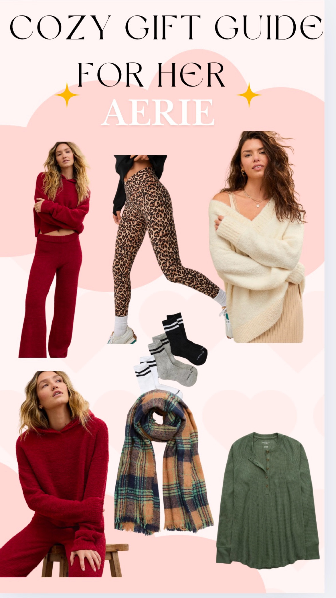  Gift guide for her ✨ Cozy gift find, aerie, aerie finds, aerie deals, cozy gift, cozy, lounge wear, matching sets, winter outfit, winter clothes. 

#LTKGiftGuide #LTKHoliday