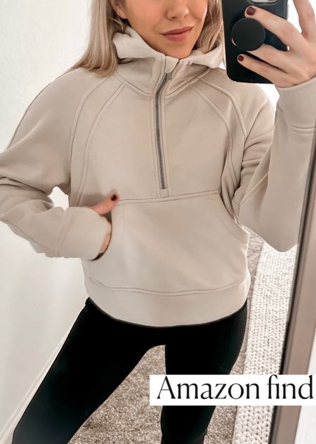 Amazon hoodie
Amazon finds
Amazon fashion 
Lululemon dupe 
#LTKunder50 #LTKfit #LTKFind