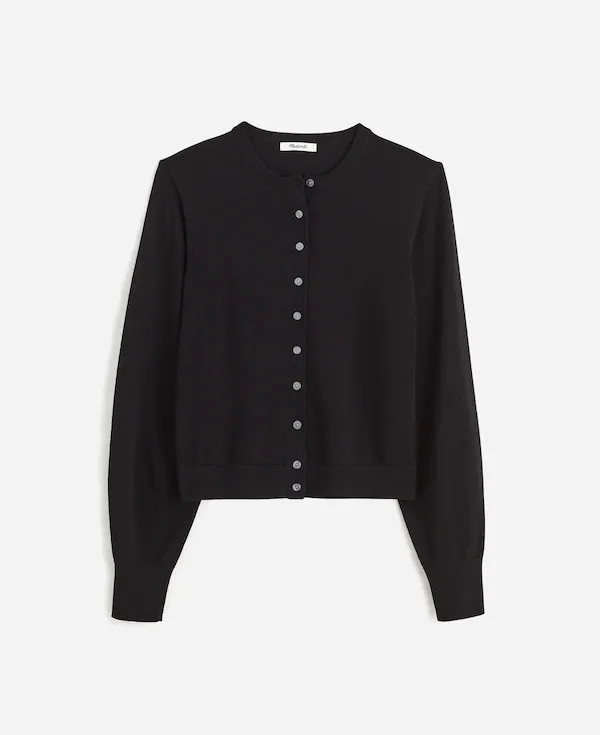 Cotton Crewneck Cardigan | Madewell | Madewell