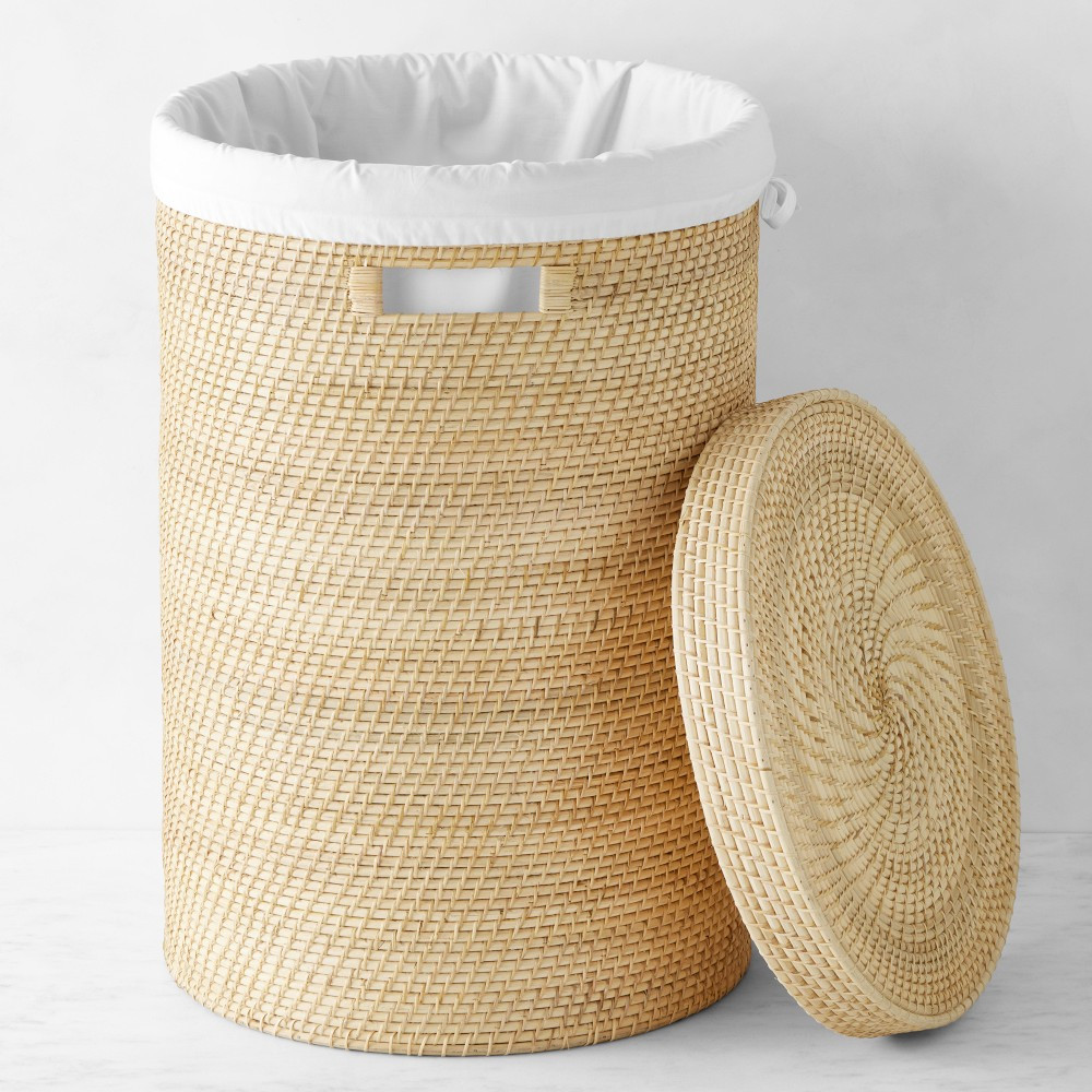 Hold Everything Rattan Laundry Baskets | Williams-Sonoma