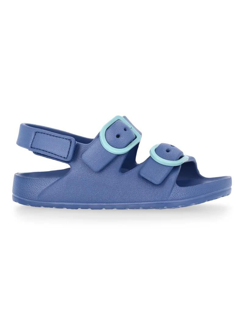 Wonder Nation Toddler Boys EVA Two Buckle Print Sandals | Walmart (US)