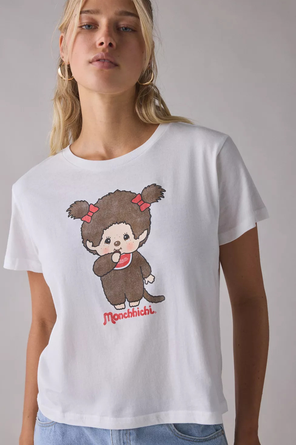 Monchhichi Girl Twin Graphic Slim Tee | Urban Outfitters (US and RoW)