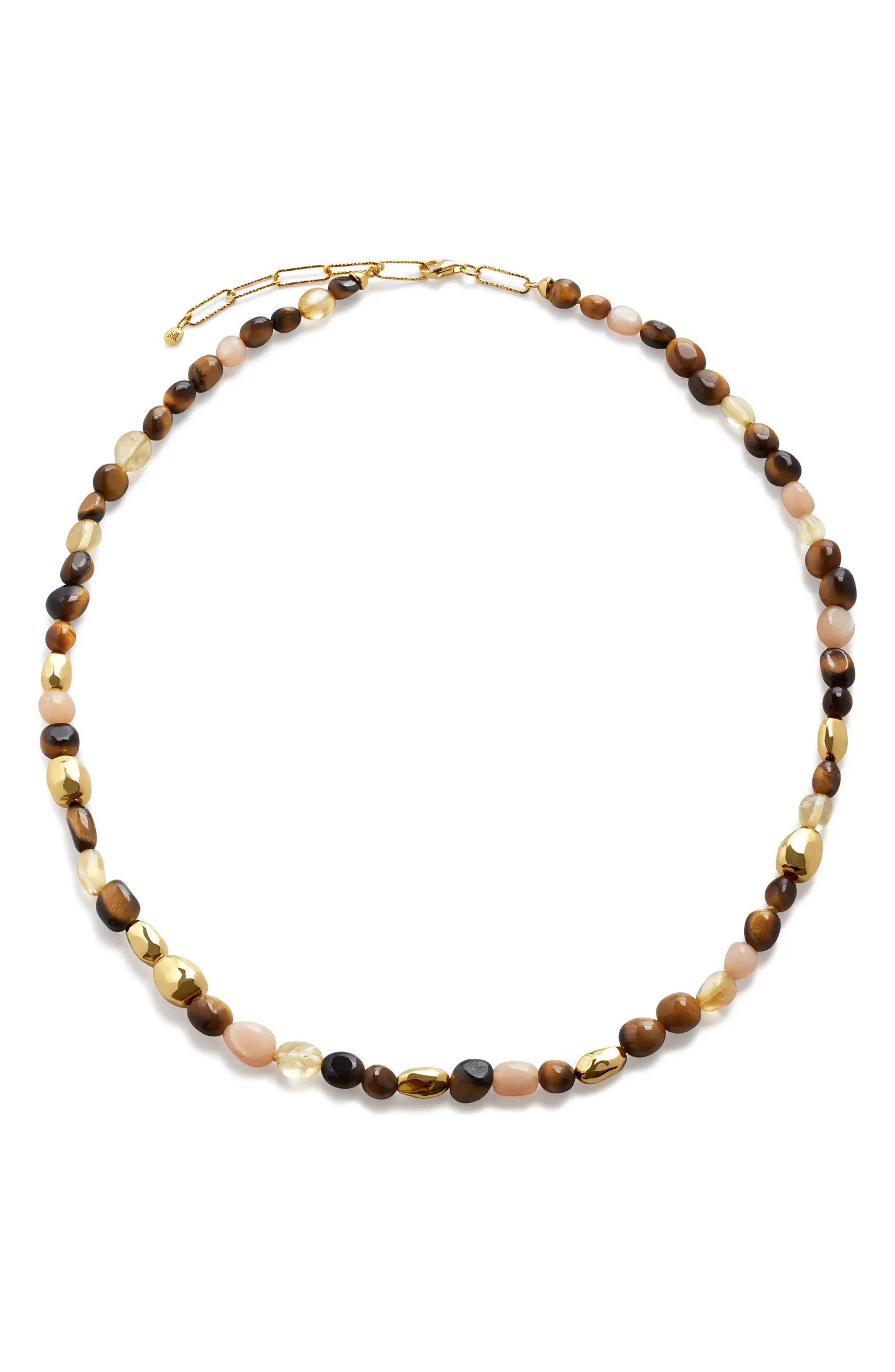 Monica Vinader Beaded Stone Necklace | Nordstrom | Nordstrom