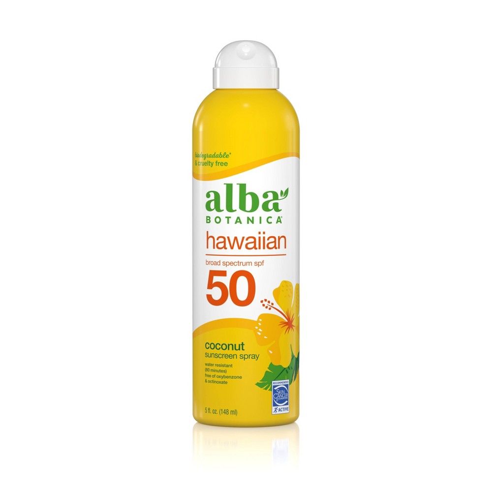 Alba Botanica Hawaiian Coconut Sunscreen Spray - SPF 50 - 5 fl oz | Target