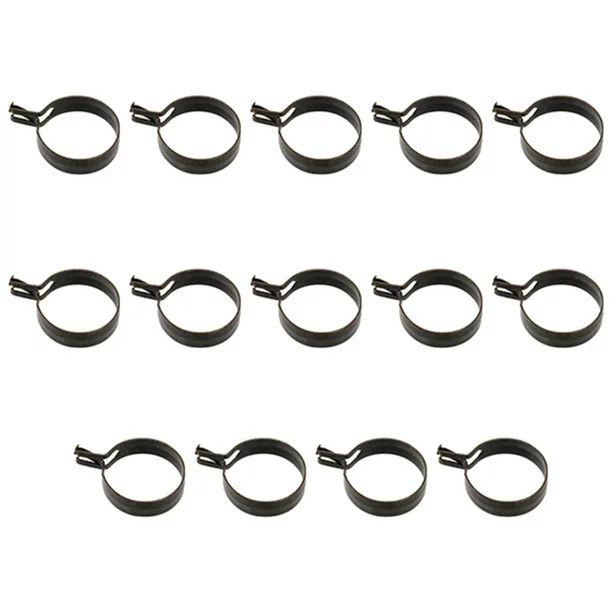 Mainstays Set of 14 Cafe Curtain Rod Clip Rings, Up to 3/4 in. Diameter | Walmart (US)