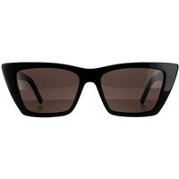 Saint Laurent Women's Cat Eye Black Grey SL 276 MICA Sunglasses | Debenhams UK