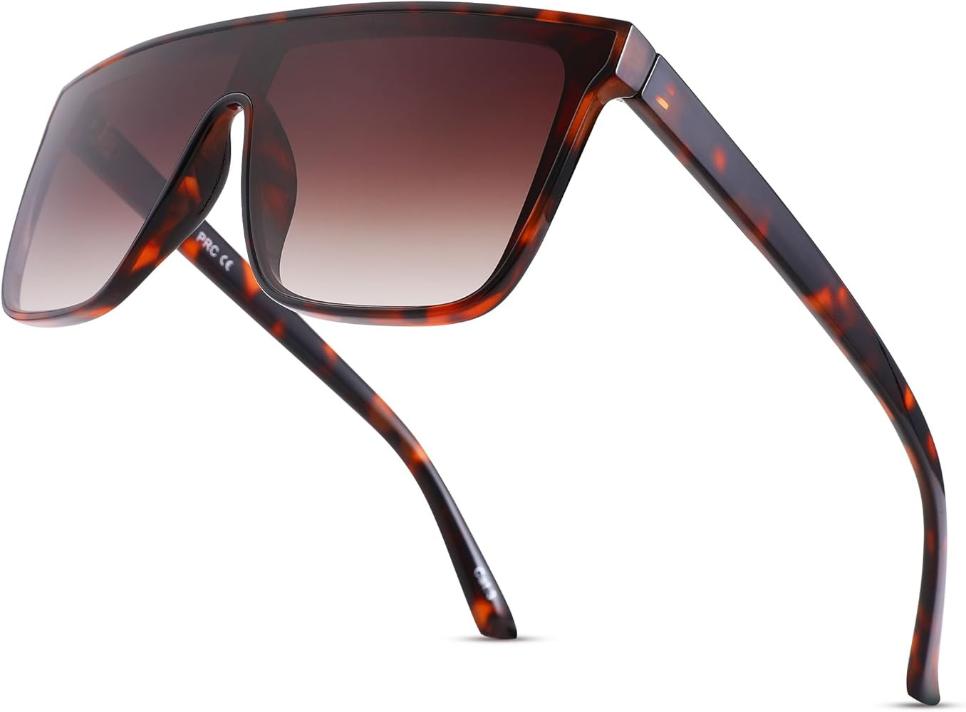 Square Oversized Sunglasses for Women Men Trendy Flat Top Fashion Shield Shades | Amazon (US)