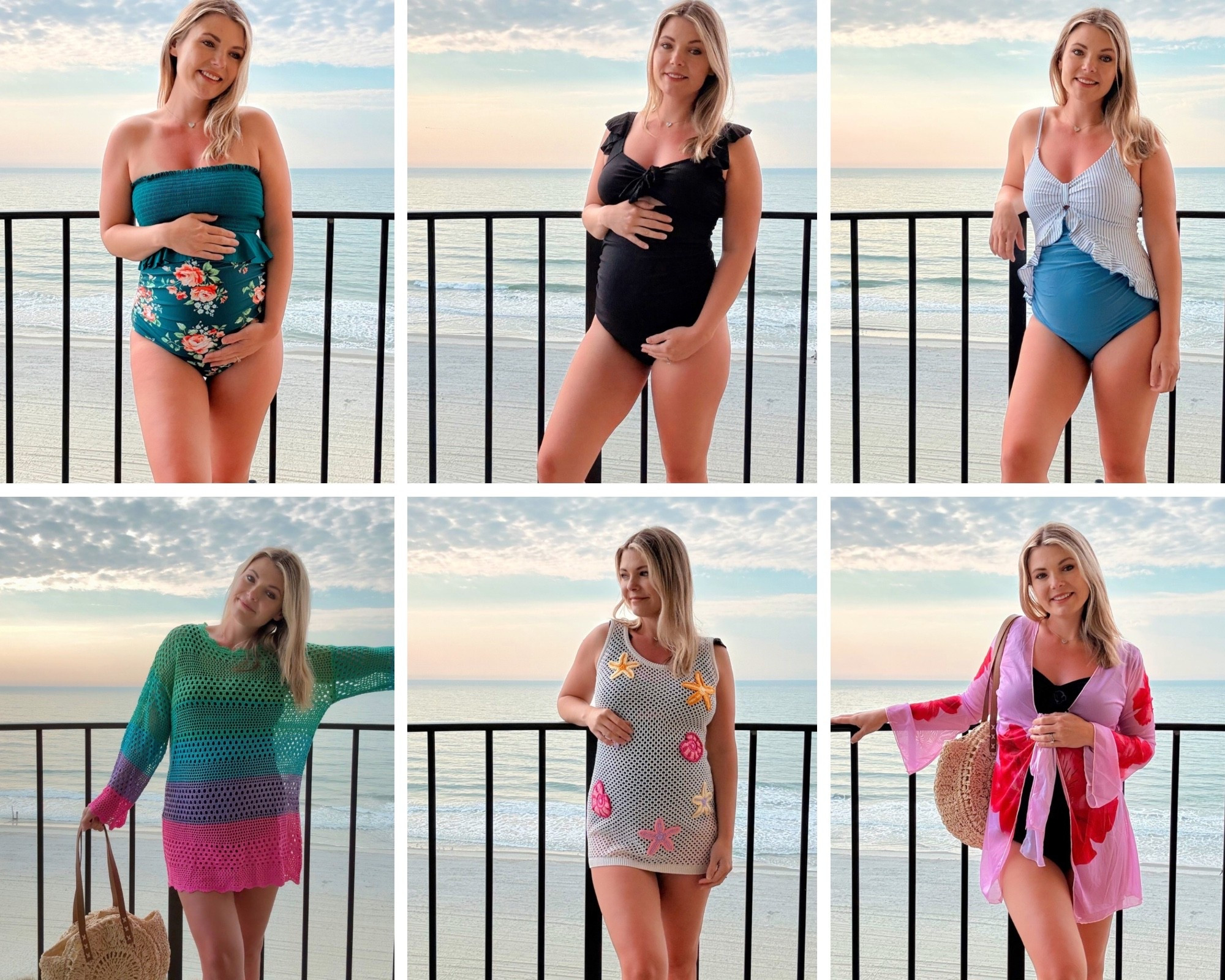 Swim inspo for maternity / pregnancy! 26 weeks pregnant wearing mediums 
5’3” petite style 

Vacation outfits swimming, swimsuits 
One piece and two piece options 

Spring break, summer break, beach

#LTKTravel #LTKSwim #LTKBump