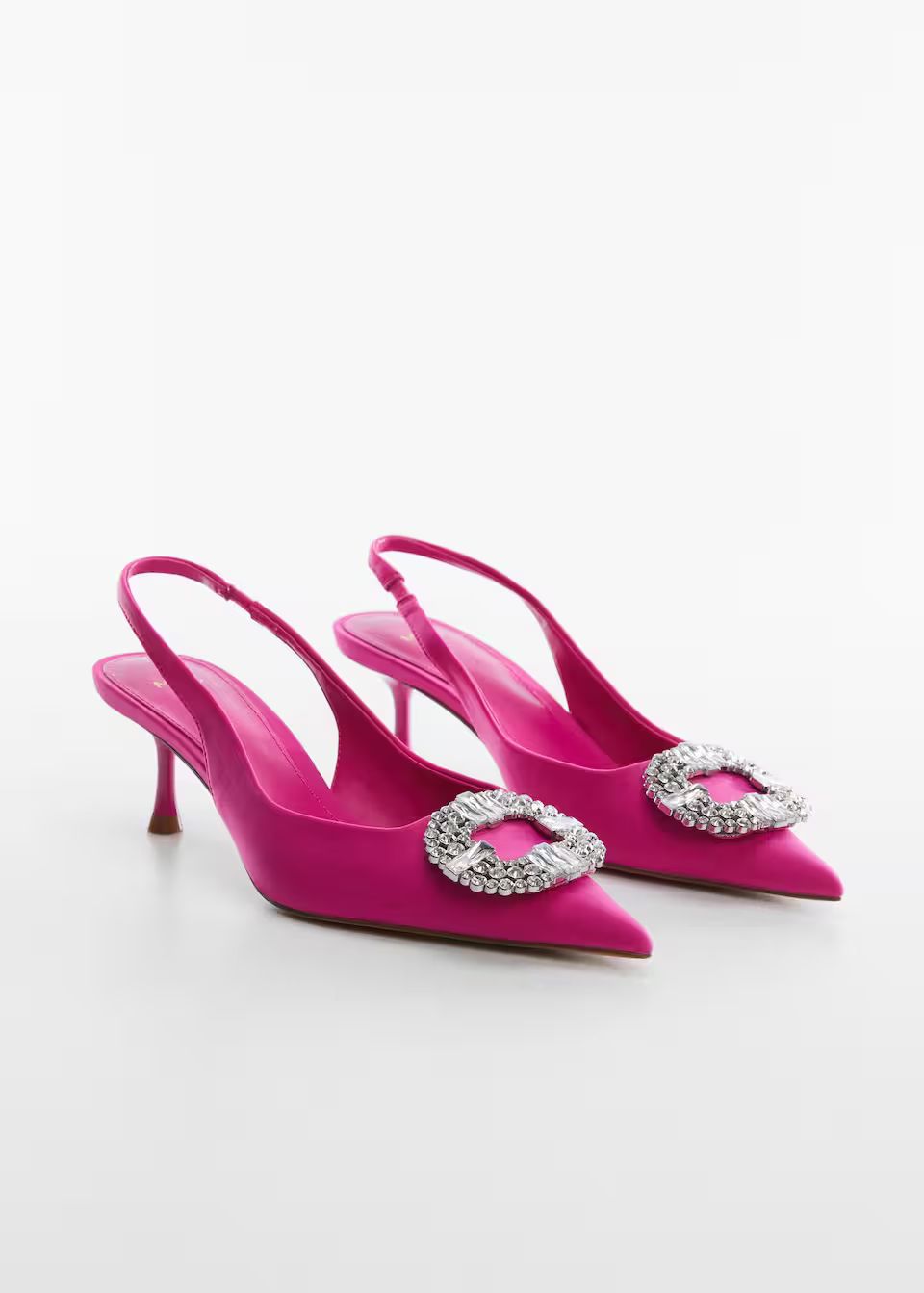 Pointed shoes with rhinestone detail -  Women | Mango United Kingdom | MANGO (UK)