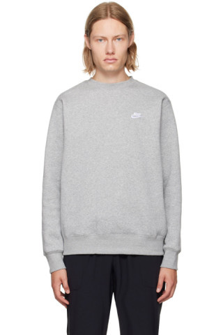 Nike - Gray Sportswear Club Sweatshirt | SSENSE
