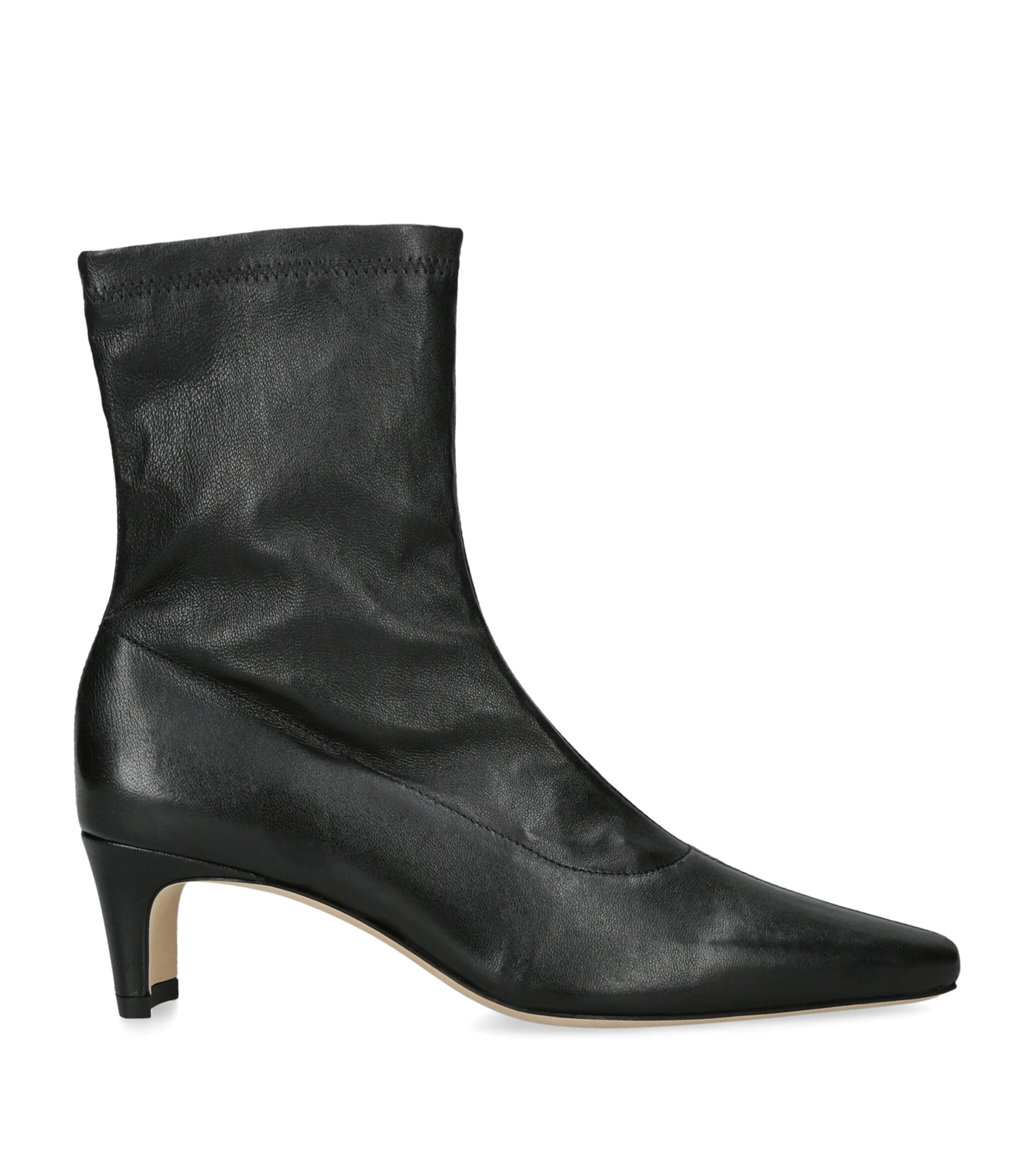 STAUD Leather Wally Sock Ankle Boots 55 | Harrods UK
