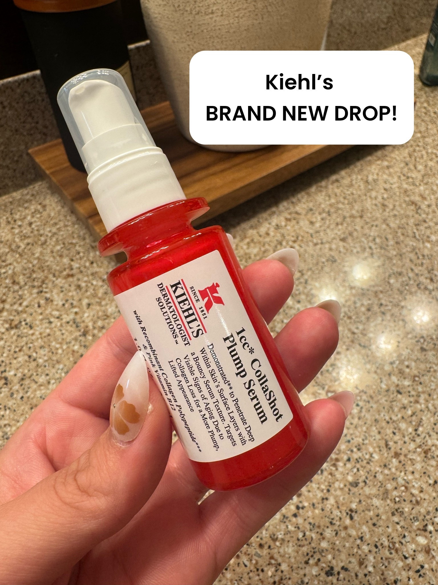 Finally got my hands on Kiehl’s newest launch, and I’m so excited to add it to my skincare routine! 💕 This pink plumping serum is designed to help visibly plump, lift, and improve the look of fine lines and firmness over time. I love that the gorgeous pink color comes naturally from Vitamin B12, and the lightweight formula is made to deliver those skin-loving ingredients deeper into the skin. Can’t wait to keep using it and share my thoughts!

Kiehl’s CollaShot Plump Serum, pink plumping serum, collagen skincare, plumping serum, anti-aging skincare, firming serum, lifting serum, Vitamin B12 skincare, skincare routine, glowing skin, wrinkle care, skin elasticity, beauty finds, skincare favorites, new skincare launch, Kiehl’s skincare, skincare for mature skin, daily skincare routine

#LTKselfcare #LTKOver40 #LTKBeauty