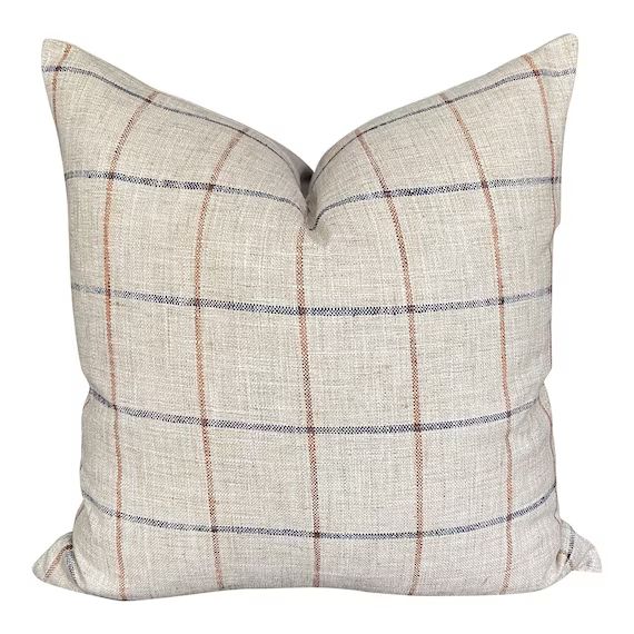 Designer Bevan in Lakeland Pillow Cover  // Modern Farmhouse Throw Pillows // Decorative Pillows ... | Etsy (US)