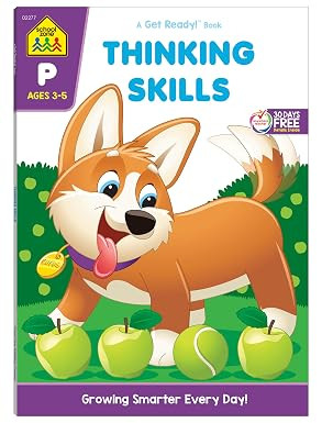School Zone Thinking Skills Workbook: 64 Pages, Preschool, Kindergarten, Problem-Solving, Logic &... | Amazon (US)