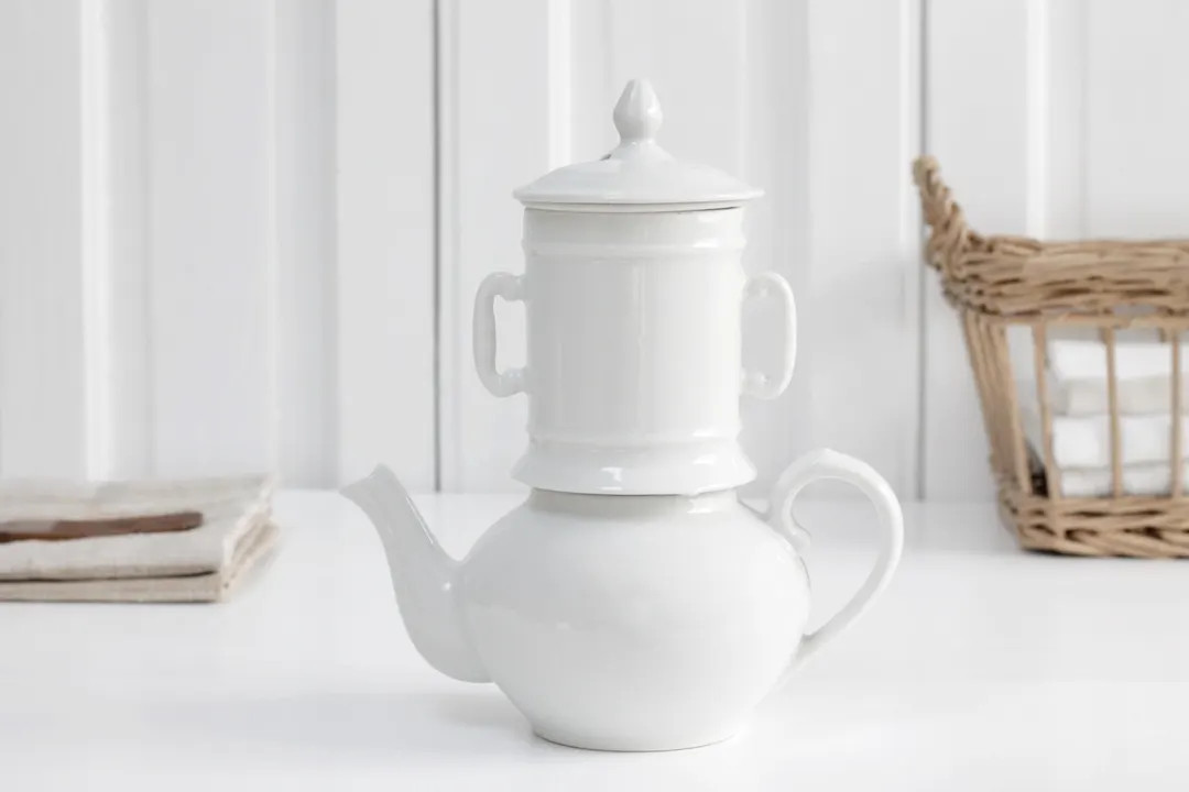 Vintage French Apilco 3 Piece Herbal Teapot Set, High Quality Porcelain Teamaker Tisanière, Tea ... | Etsy (US)