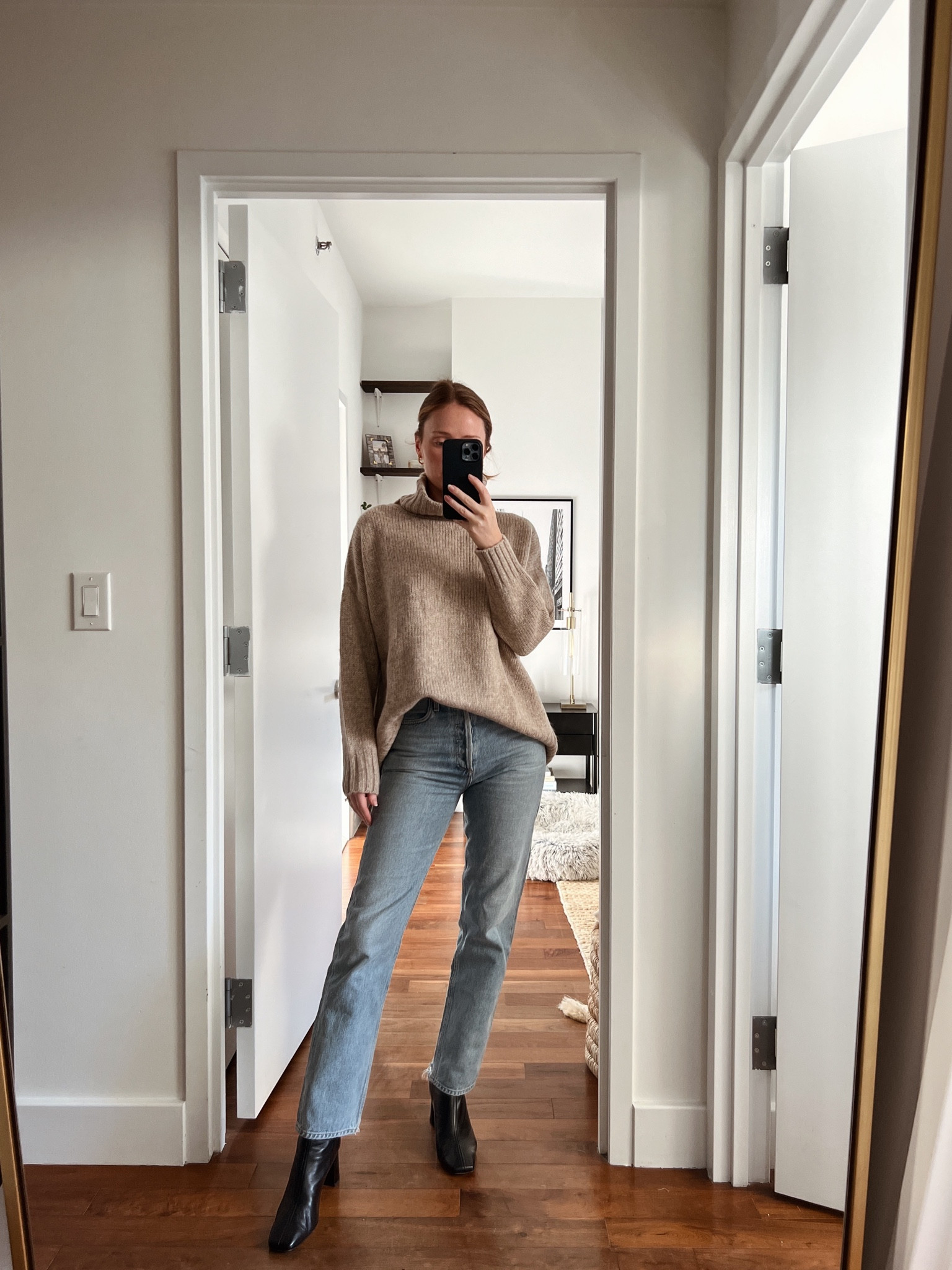 Agolde jeans are 25% off 

Sweater is 25% off using code CHARLOTTEBRIDGEMAN25 

Boots are 25% off using code BF25 

#LTKsalealert #LTKCyberweek