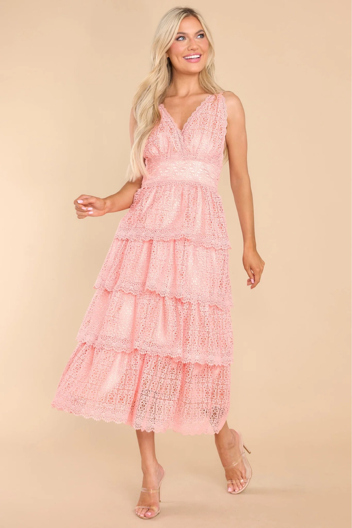 🌸Wedding guest dress , tiered dress, lace dress, pink dress, baby shower outfit, baby shower dress, cocktail dress

#LTKFind #LTKstyletip #LTKwedding