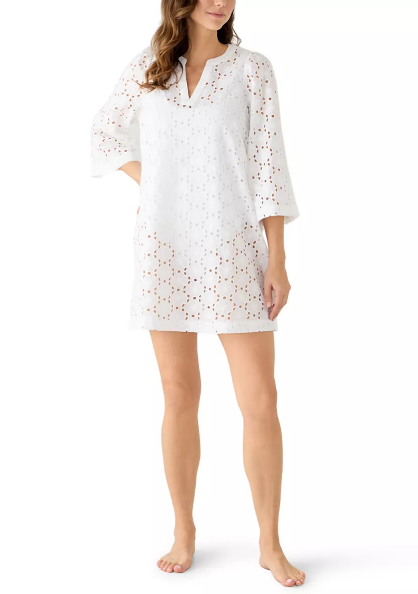 Women's Long Sleeve Eyelet Dress Cover Up | Belk