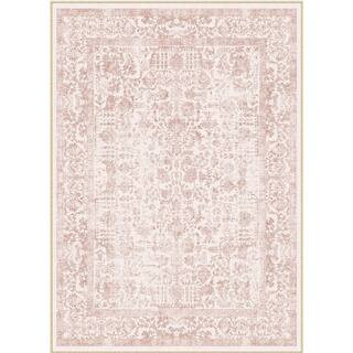 HaiiMeid Entomology Pink 8 ft. x 10 ft. Vintage Floral Area Rug X23IU0026H-581 - The Home Depot | The Home Depot