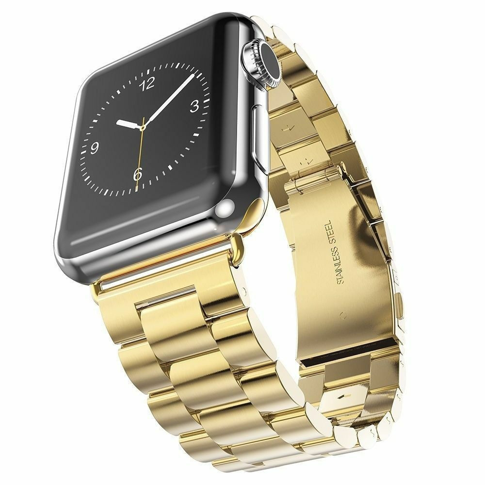 Apple Watch stalen band (goud) | Smartwatchbanden NL